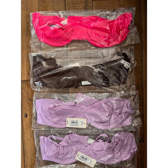 AEIRE Mesh Smoothez Bra's 36 B Full Coverage unlined underwire 4 Pack, 3-Colors - Picture 1 of 7
